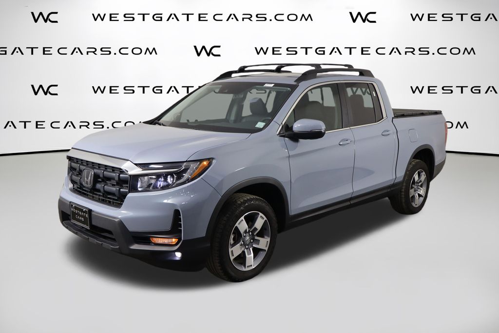 Gray 2025 Honda Ridgeline Pickup Truck All-Wheel Drive 9-Speed Automatic