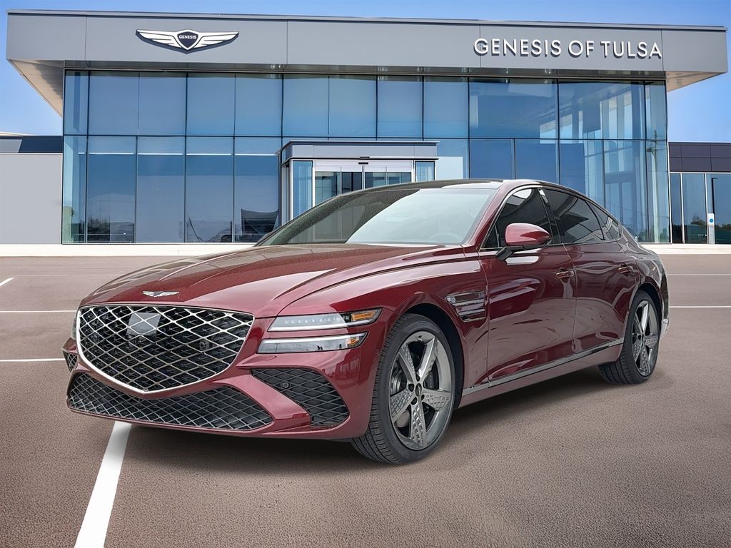 Cavendish Red 2026 Genesis G80 2.5T Sport Prestige AWD Sedan All-Wheel Drive 8-Speed Automatic