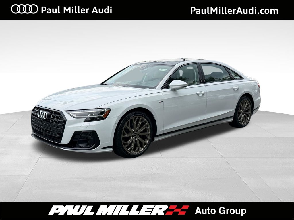 Glacier White Metallic 2026 Audi A8 Sedan All-Wheel Drive 8-Speed Automatic