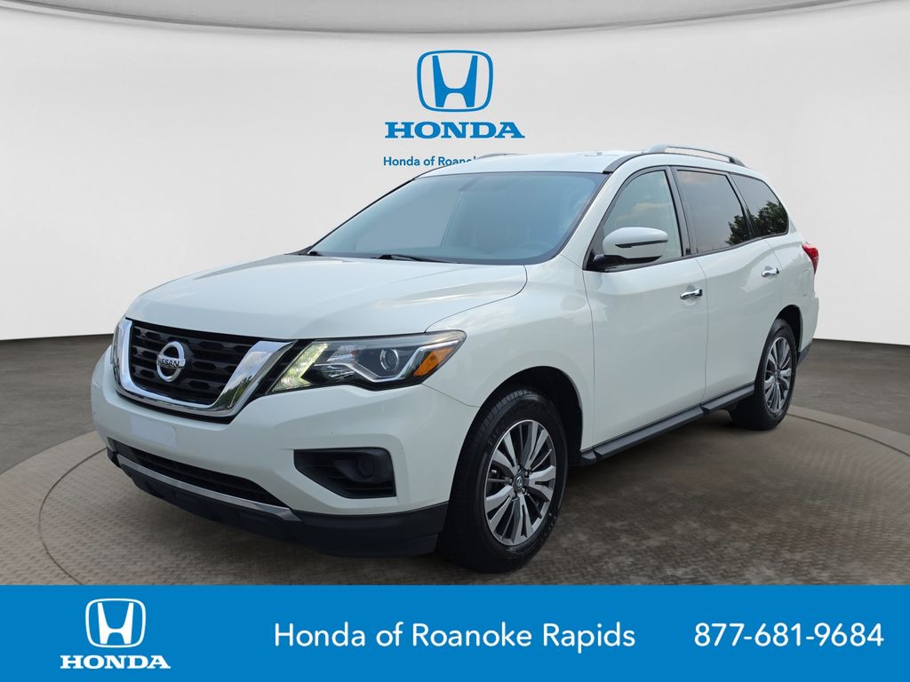 Glacier White 2019 Nissan Pathfinder SUV / Crossover Four-Wheel Drive Continuously Variable Transmission