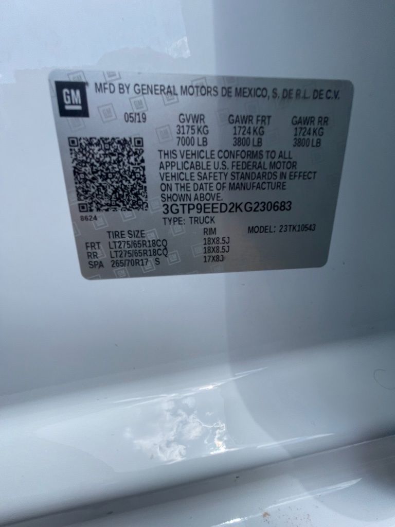2019 GMC Sierra 1500 AT4 White at Community Toyota
