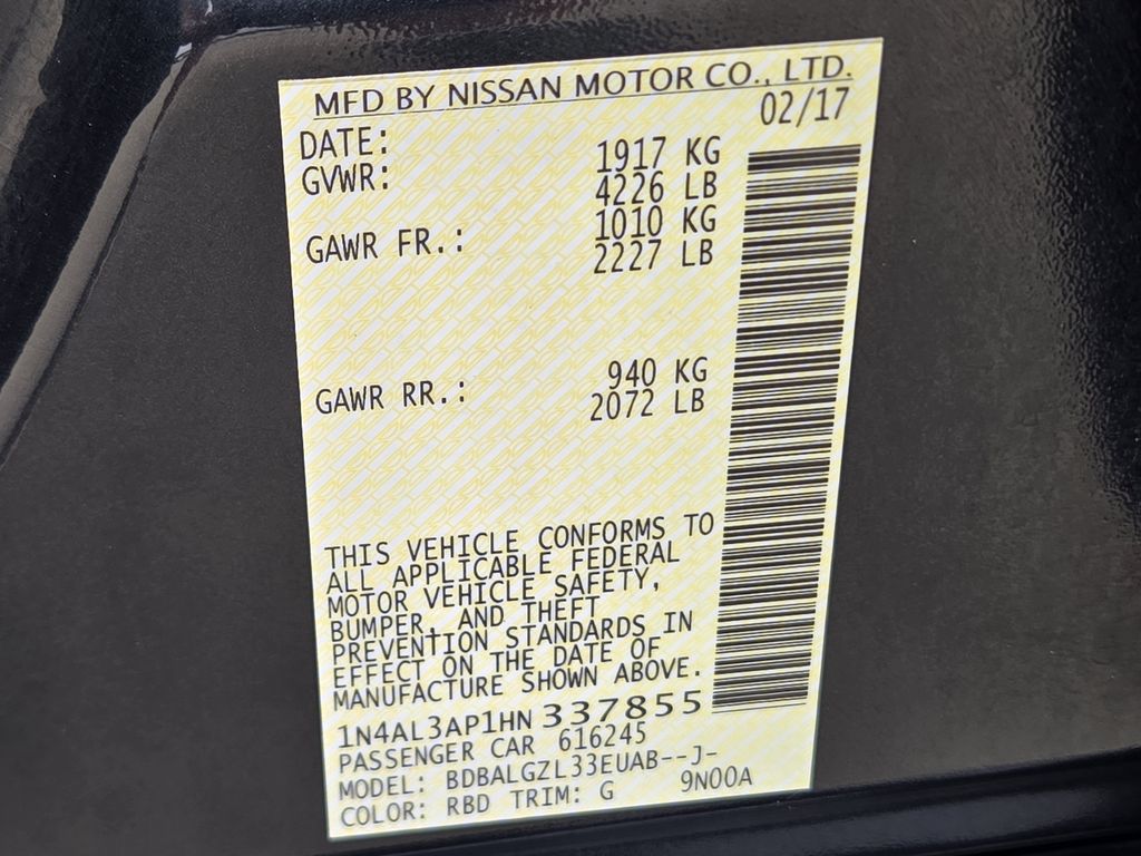 2017 Nissan Altima 2.5 S Blue at DeMontrond Mazda
