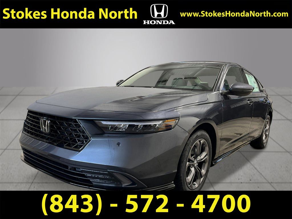 2026 Honda Accord Hybrid EX-L Gray at Stokes Honda North