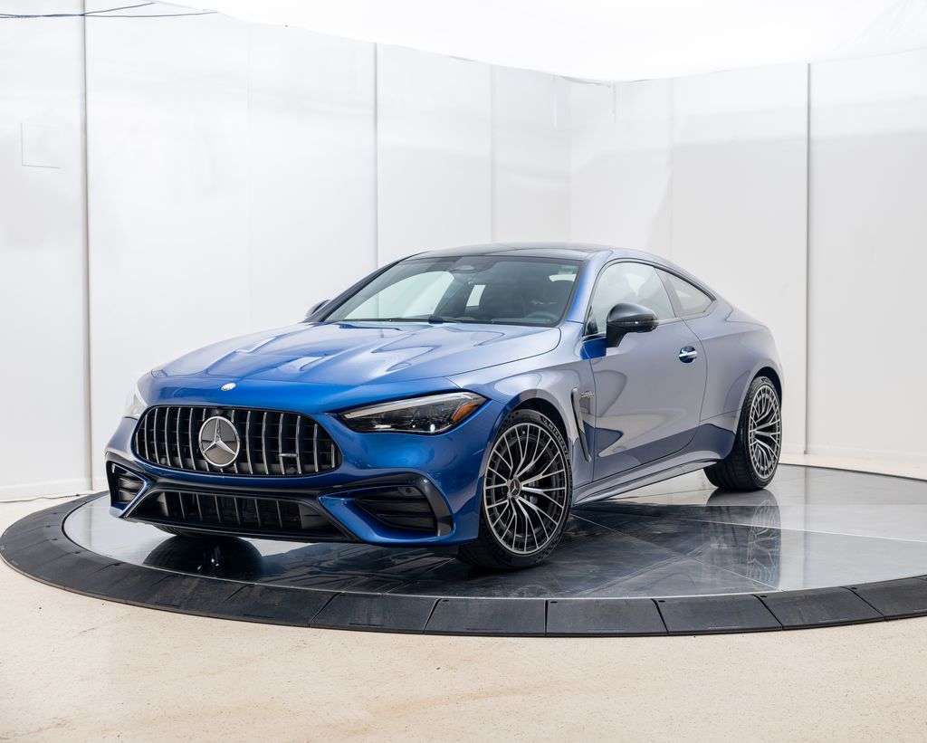 Starling Blue Metallic 2025 Mercedes-Benz CLE AMG CLE 53 4MATIC Coupe All-Wheel Drive 9-Speed Automatic