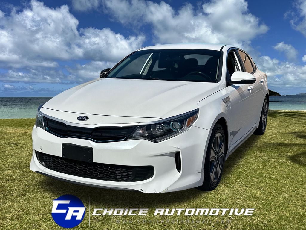 Snow White Pearl 2018 Kia Optima Hybrid Plug-In EX FWD Sedan Front-Wheel Drive 6-Speed Automatic