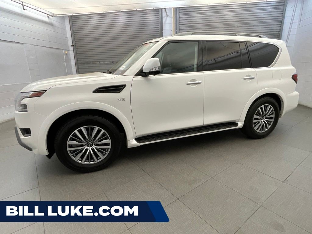 Aspen White TriCoat Pearl 2022 Nissan Armada SUV / Crossover 4X2 7-Speed Automatic