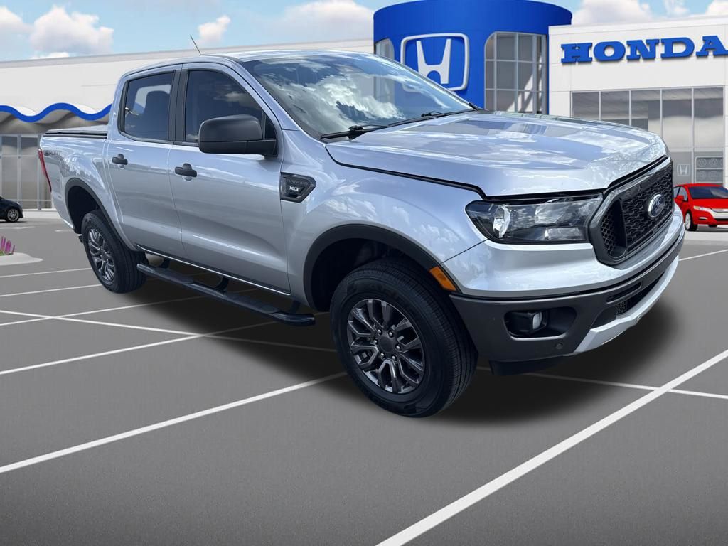 Silver 2021 Ford Ranger XLT SuperCrew RWD Pickup Truck 4X2 Automatic