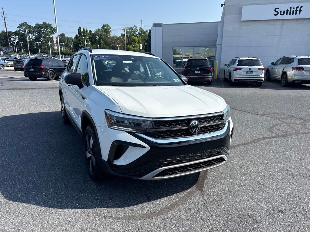2023 Volkswagen Taos 1.5T S White at Auto Express Mitsubishi