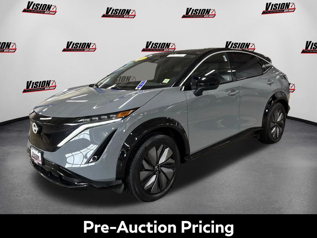 Boulder Gray Pearl/Black Diamond Pearl 2023 Nissan Ariya SUV / Crossover Front-Wheel Drive Continuously Variable Transmission