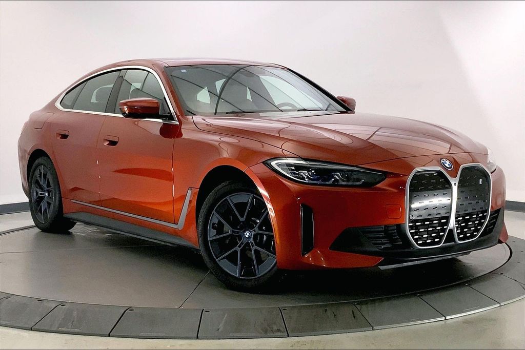 Sunset Orange Metallic 2023 BMW i4 eDrive35 Gran Coupe RWD Sedan Rear-Wheel Drive Automatic