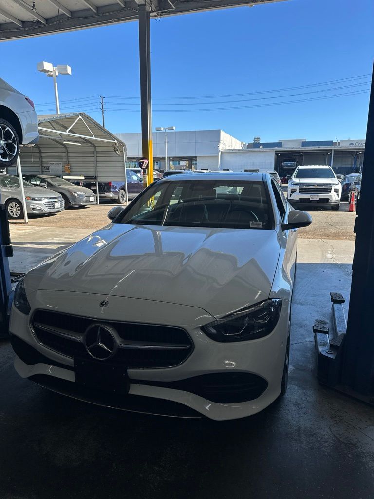 Polar White 2025 Mercedes-Benz C-Class Sedan Rear-Wheel Drive 9-Speed Automatic