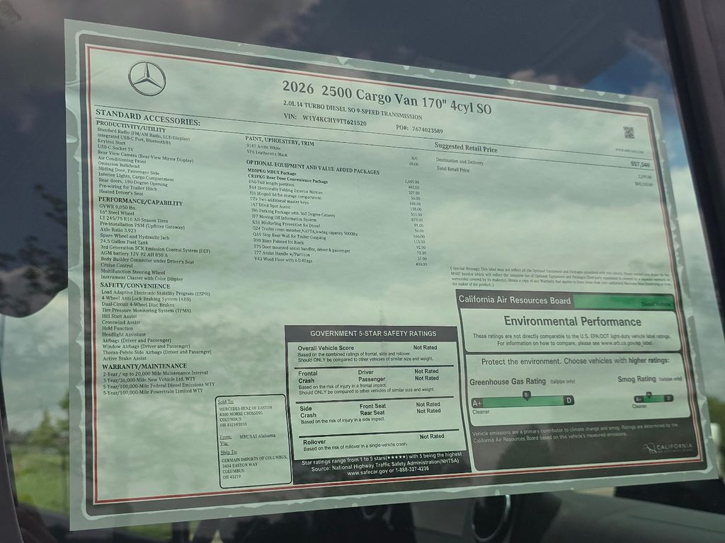 New 2026 White Mercedes-Benz Cargo 170 WB image 7