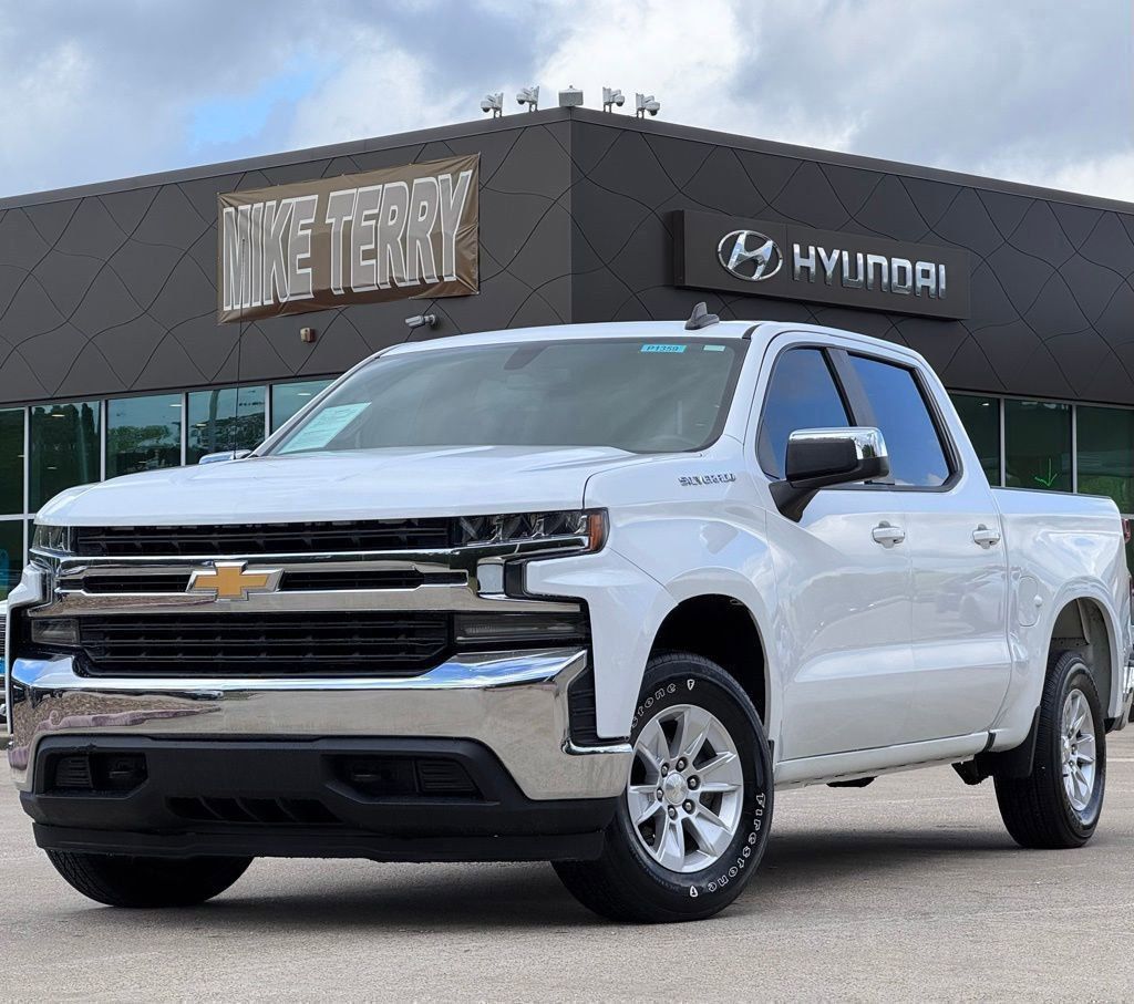 Summit White 2019 Chevrolet Silverado 1500 LT Crew Cab 4WD Pickup Truck Four-Wheel Drive 8-Speed Automatic