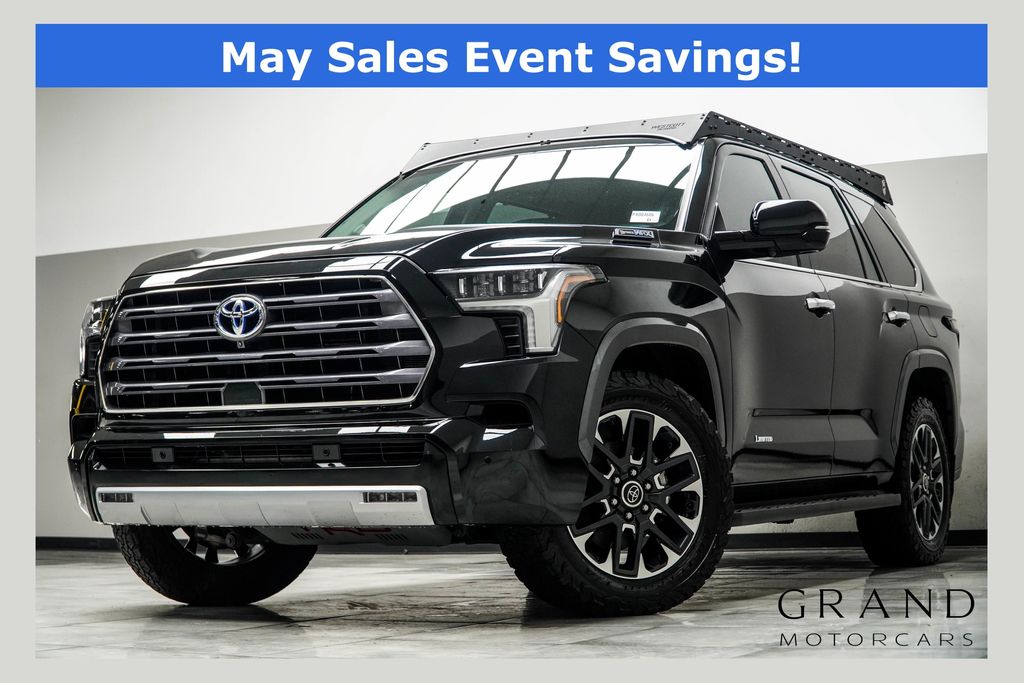 Midnight Black Metallic 2023 Toyota Sequoia Limited 4WD SUV / Crossover Four-Wheel Drive Automatic