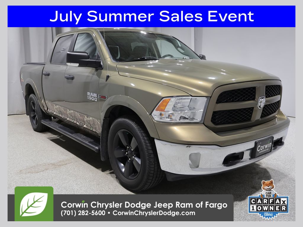 Prairie Pearlcoat 2015 RAM 1500 Pickup Truck Four-Wheel Drive 8-Speed Automatic