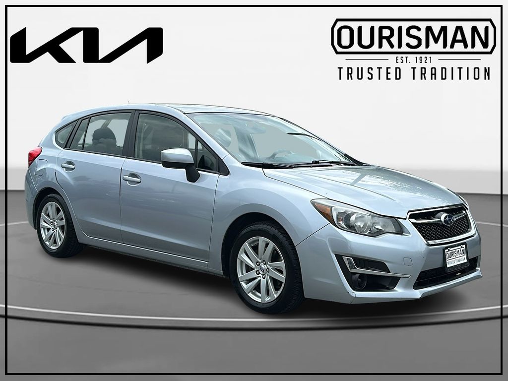 Ice Silver Metallic 2015 Subaru Impreza 2.0i Premium Hatchback Hatchback All-Wheel Drive Continuously Variable Transmission