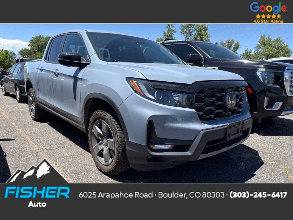 Gray 2024 Honda Ridgeline Pickup Truck All-Wheel Drive 9-Speed Automatic