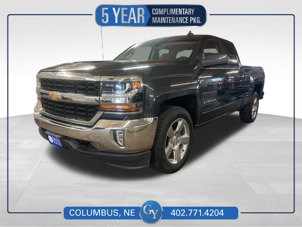 Gray (Graphite Metallic) 2018 Chevrolet Silverado 1500 LT Double Cab 4WD Pickup Truck Four-Wheel Drive 6-Speed Automatic Overdrive