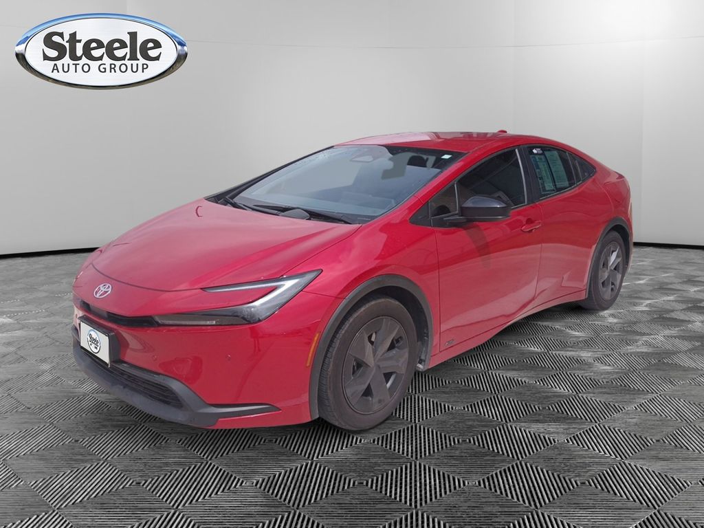 Red 2023 Toyota Prius LE AWD Hatchback All-Wheel Drive Continuously Variable Transmission