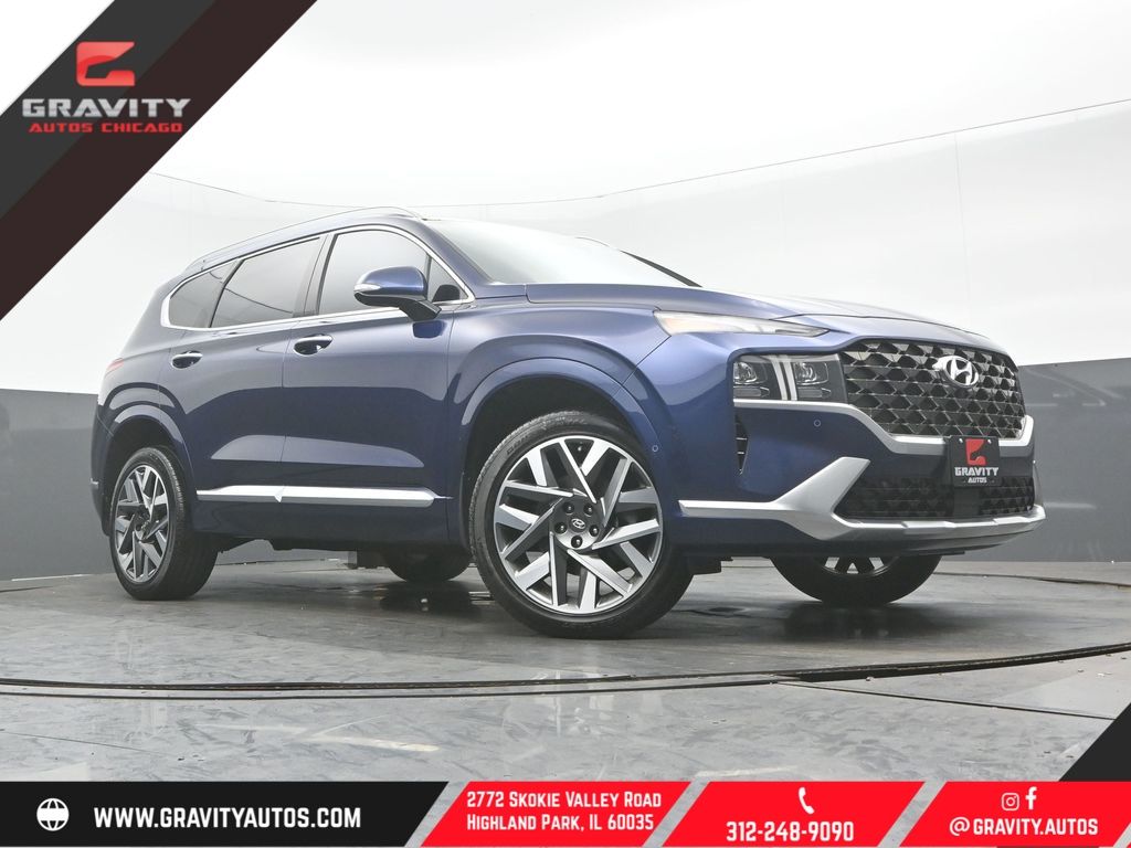 Blue (Stormy Sea) 2022 Hyundai Santa Fe Calligraphy AWD SUV / Crossover All-Wheel Drive Automatic