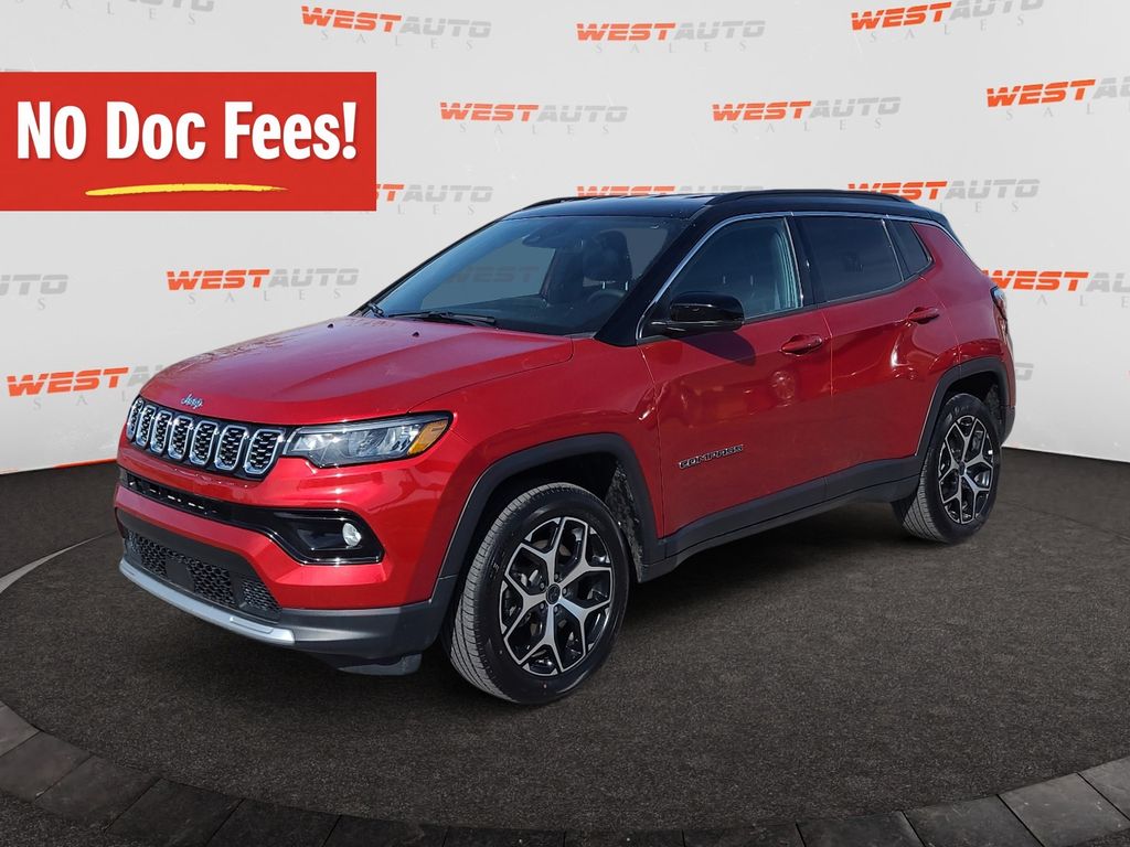 Red Hot Pearlcoat 2025 Jeep Compass SUV / Crossover Four-Wheel Drive 8-Speed Automatic