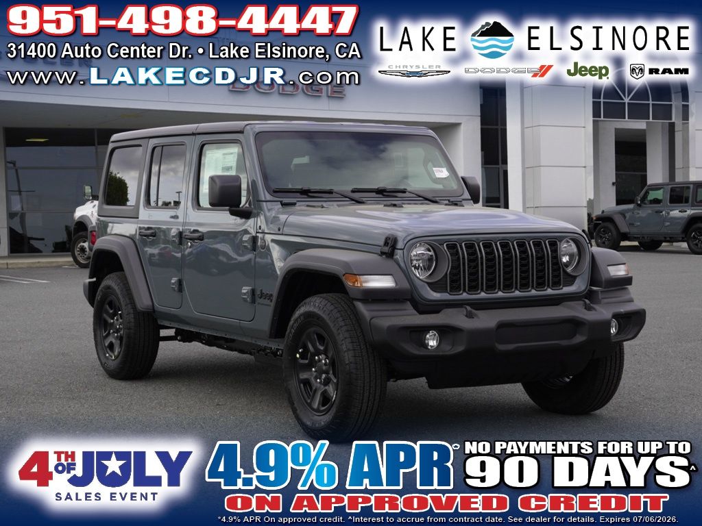 Anvil Clear Coat 2026 Jeep Wrangler SUV / Crossover Four-Wheel Drive 8-Speed Automatic