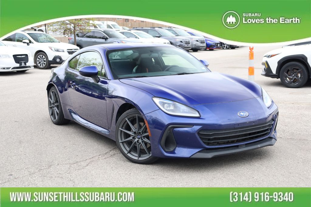 Sapphire Blue Pearl 2023 Subaru BRZ Limited RWD Coupe Rear-Wheel Drive 6-Speed Automatic
