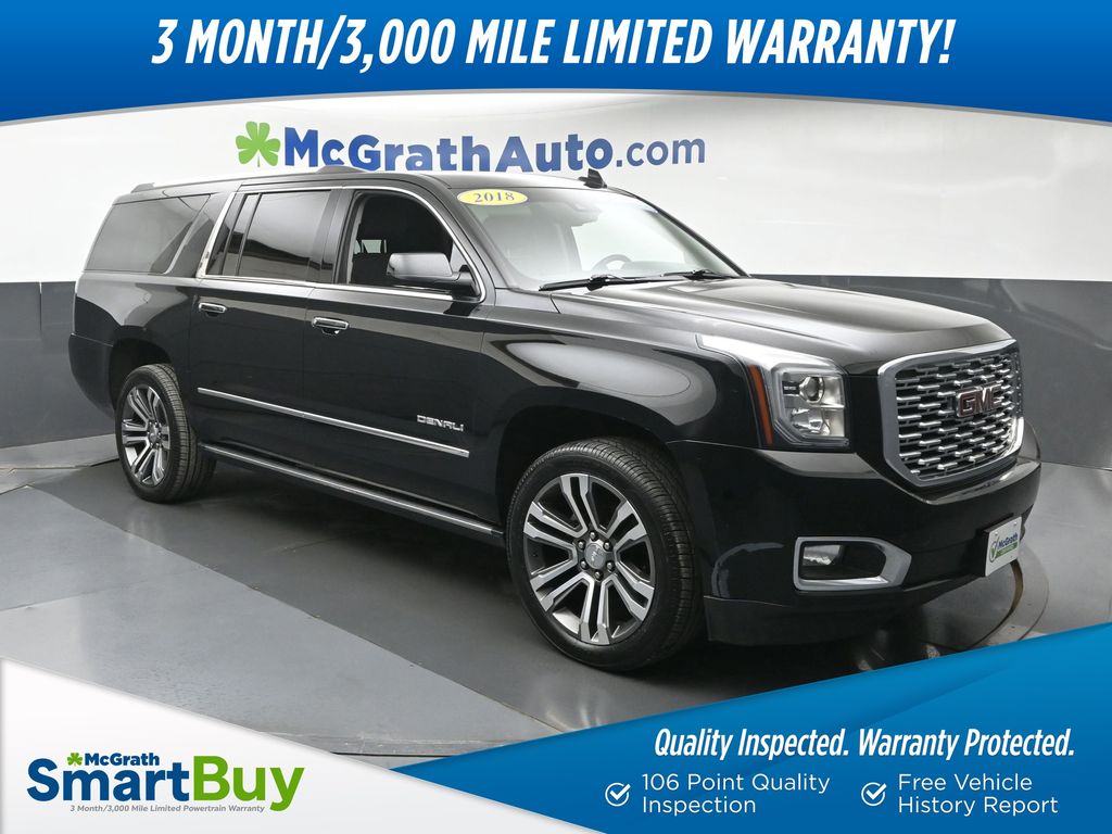 Onyx Black 2018 GMC Yukon XL Denali 4WD SUV / Crossover Four-Wheel Drive