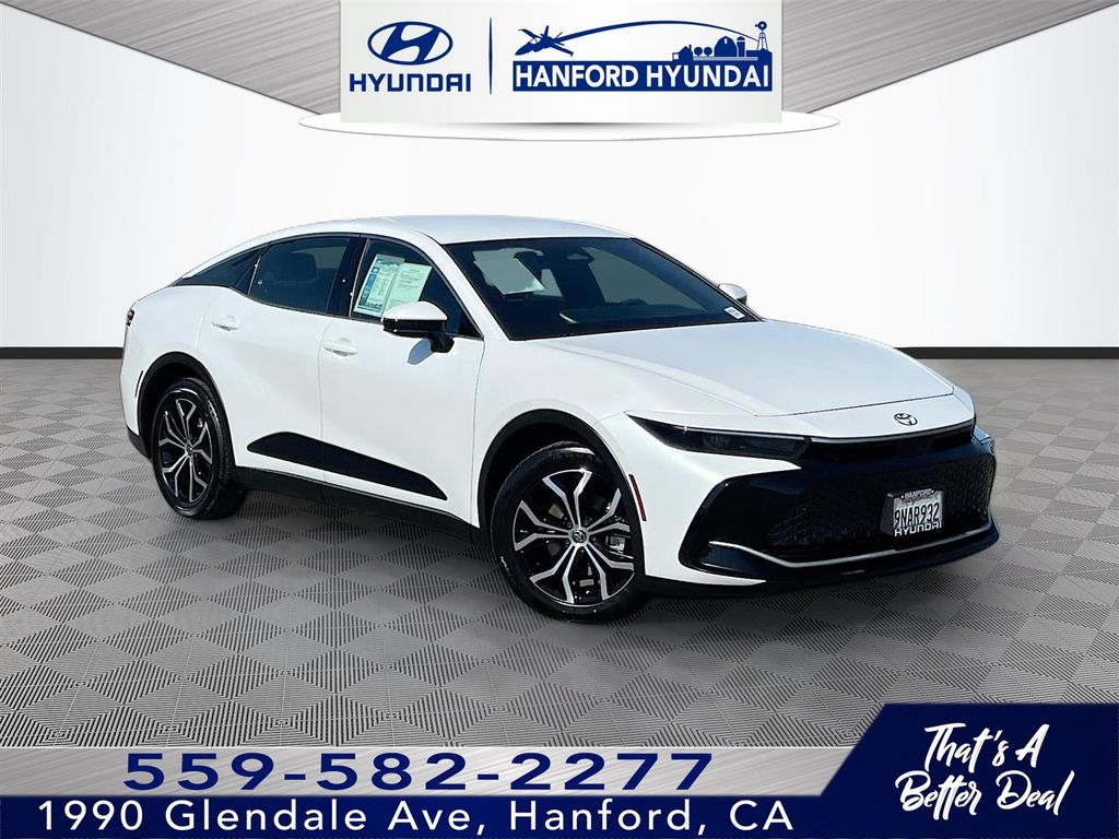 Oxygen White 2025 Toyota Crown XLE AWD Sedan All-Wheel Drive Continuously Variable Transmission