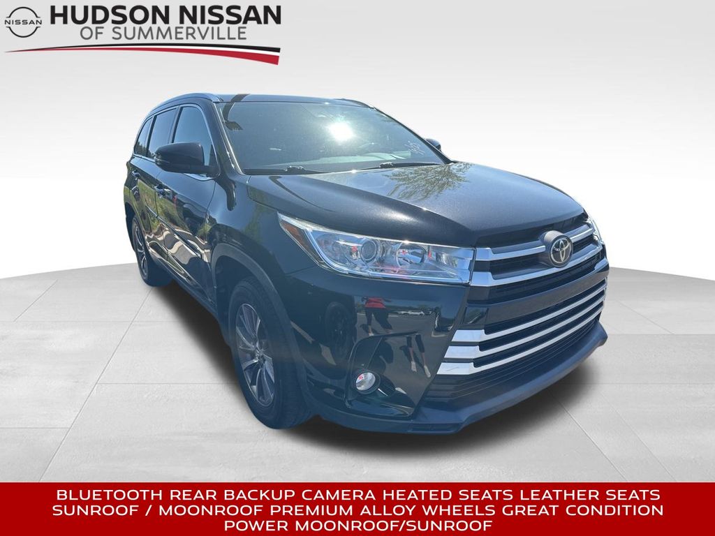 2019 Midnight Black Metallic Toyota Highlander XLE SUV