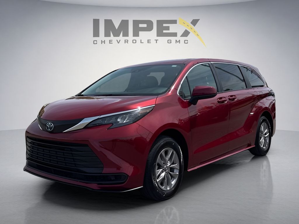 Red (Ruby Flare Pearl) 2025 Toyota Sienna Minivan Front-Wheel Drive