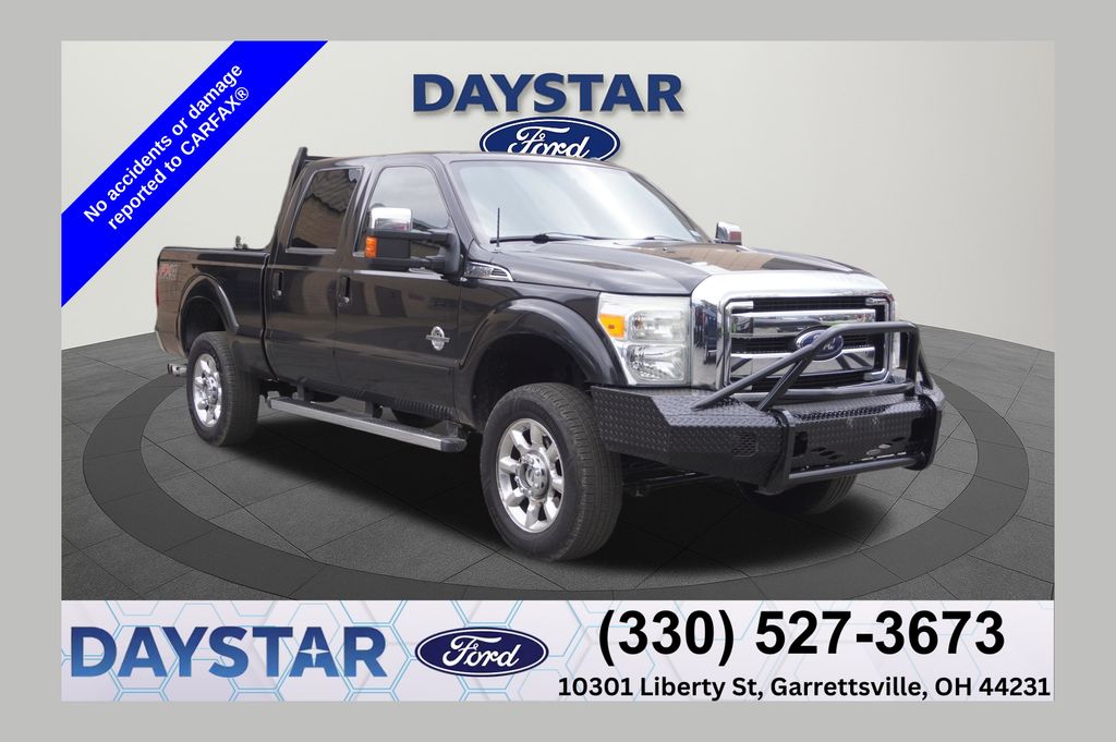 Tuxedo Black Metallic 2015 Ford F-250 Super Duty Lariat Crew Cab 4WD Pickup Truck Four-Wheel Drive 6-Speed Automatic Overdrive