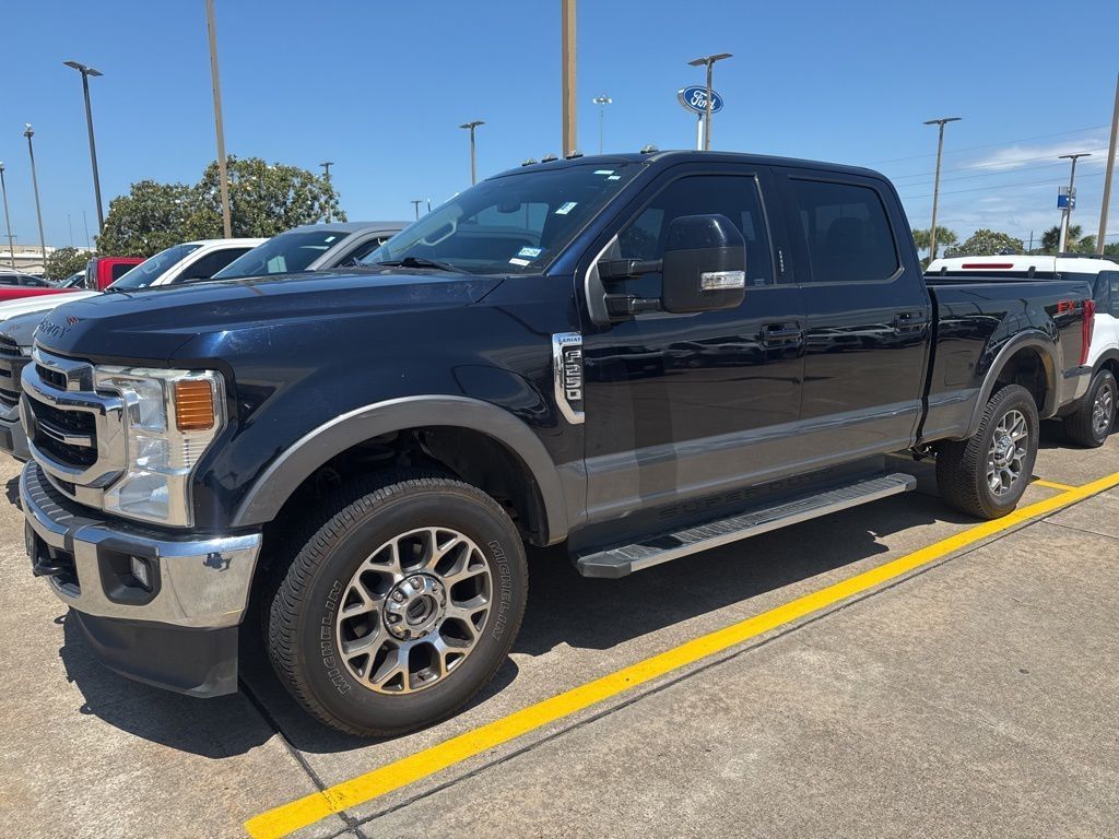 2021 Ford F-250SD Lariat Blue at North Houston Mitsubishi