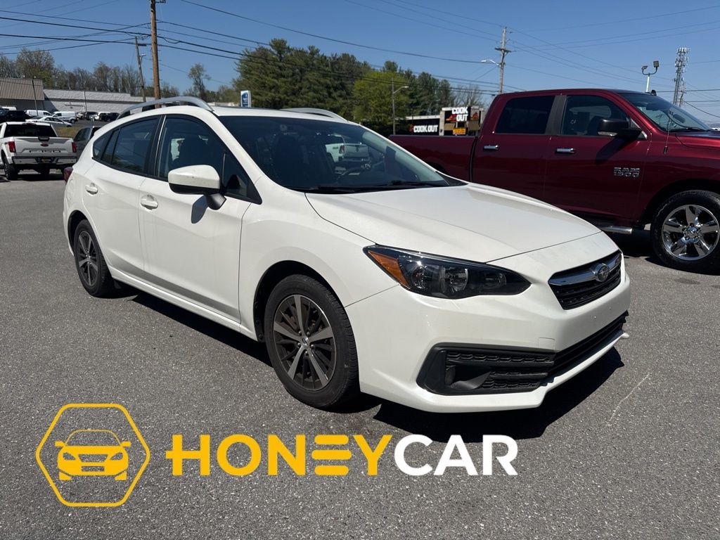 Crystal White Pearl 2023 Subaru Impreza Premium Wagon AWD Wagon All-Wheel Drive Continuously Variable Transmission