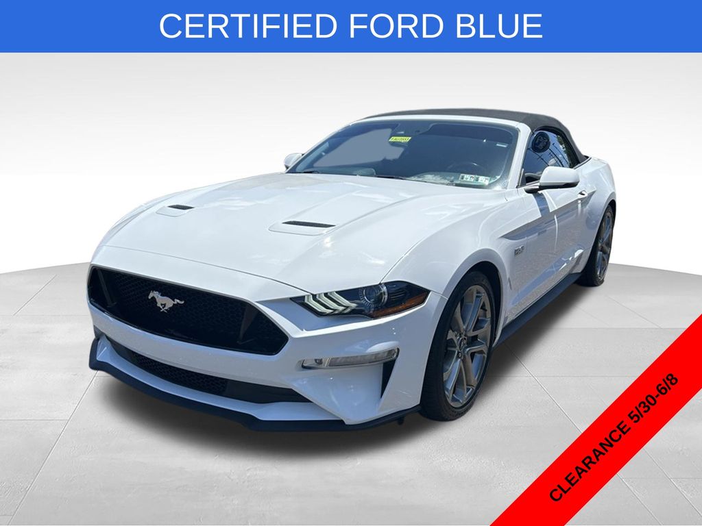 Oxford White 2018 Ford Mustang GT Premium Convertible RWD Convertible Rear-Wheel Drive 10-Speed Automatic