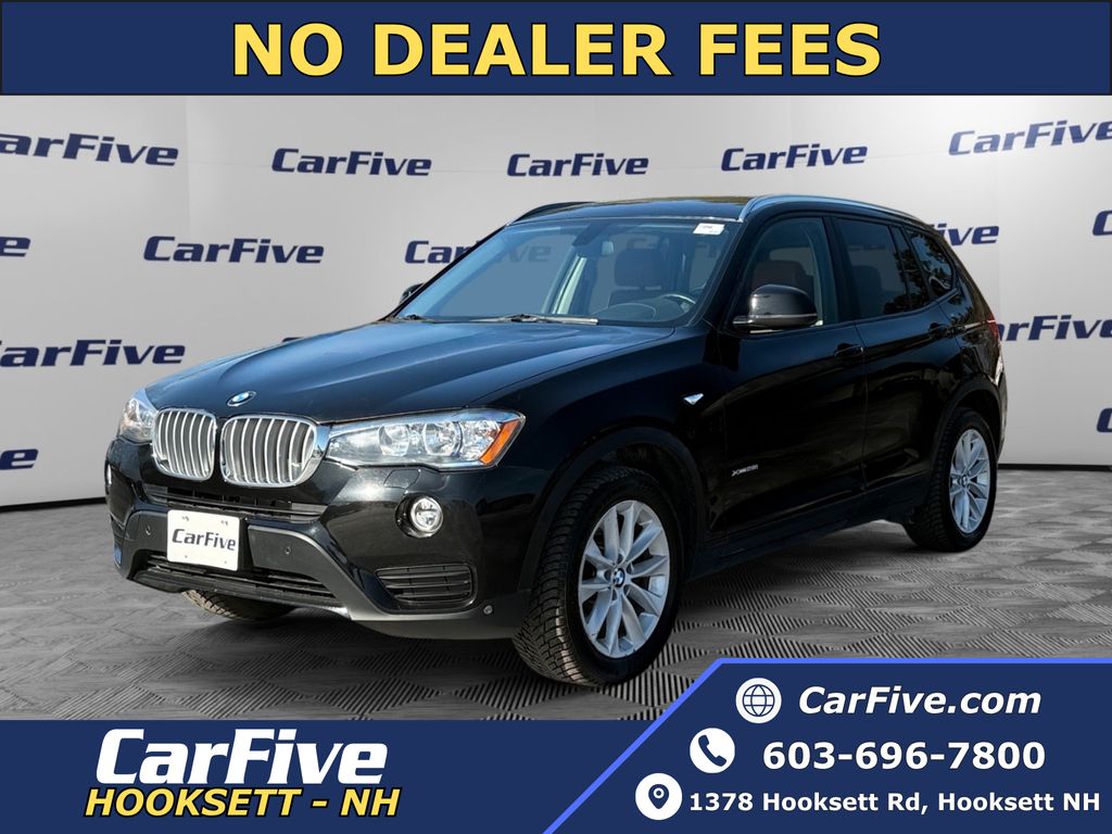 Jet Black 2017 BMW X3 xDrive28i AWD SUV / Crossover All-Wheel Drive 8-Speed Automatic
