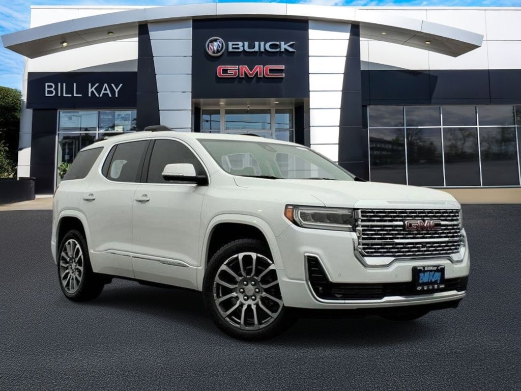 White Frost Tricoat 2023 GMC Acadia Denali AWD SUV / Crossover Four-Wheel Drive 9-Speed Automatic