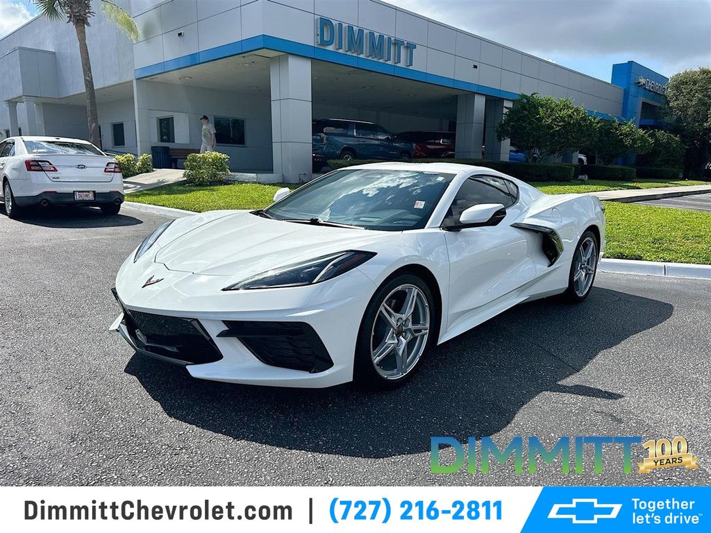Arctic White 2024 Chevrolet Corvette Coupe Rear-Wheel Drive 8-Speed Dual Clutch