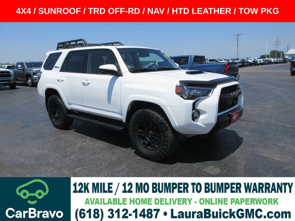 Super White 2020 Toyota 4Runner SUV / Crossover Four-Wheel Drive 5-Speed Automatic Overdrive