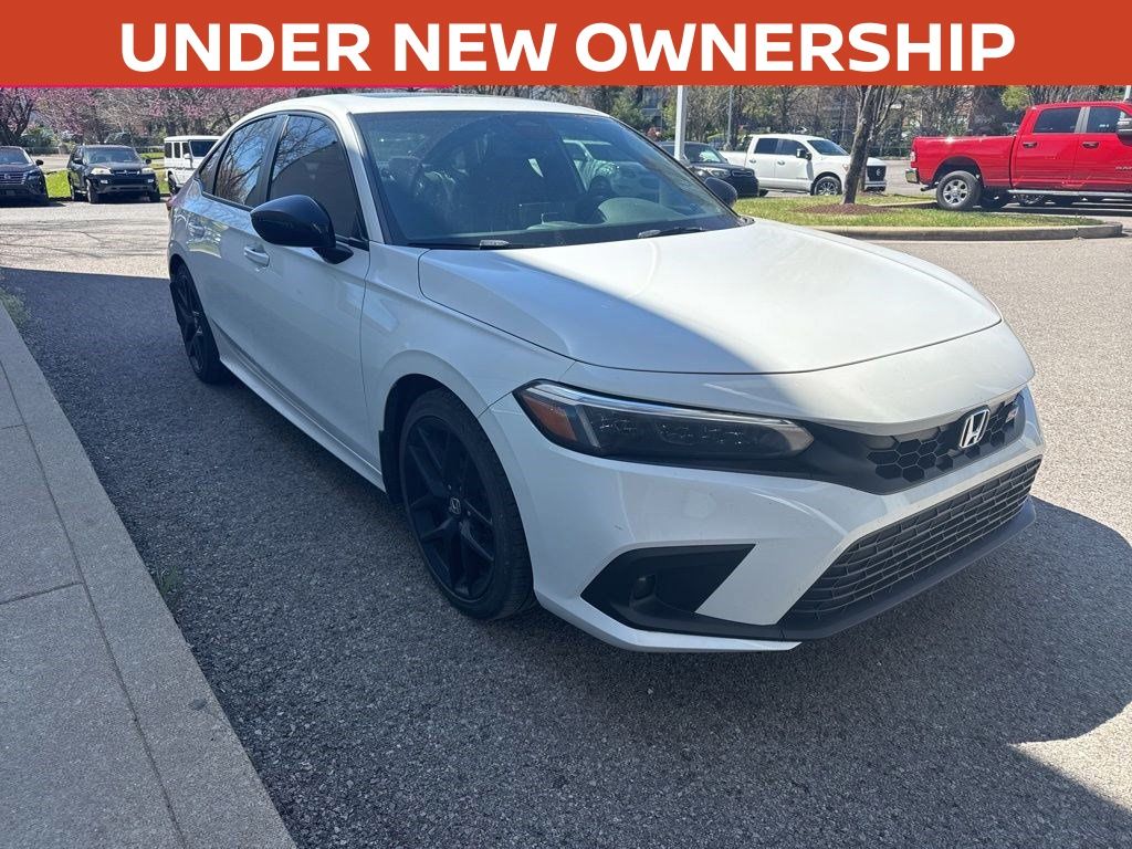Platinum White Pearl 2024 Honda Civic Si FWD Sedan Front-Wheel Drive 6-Speed Manual