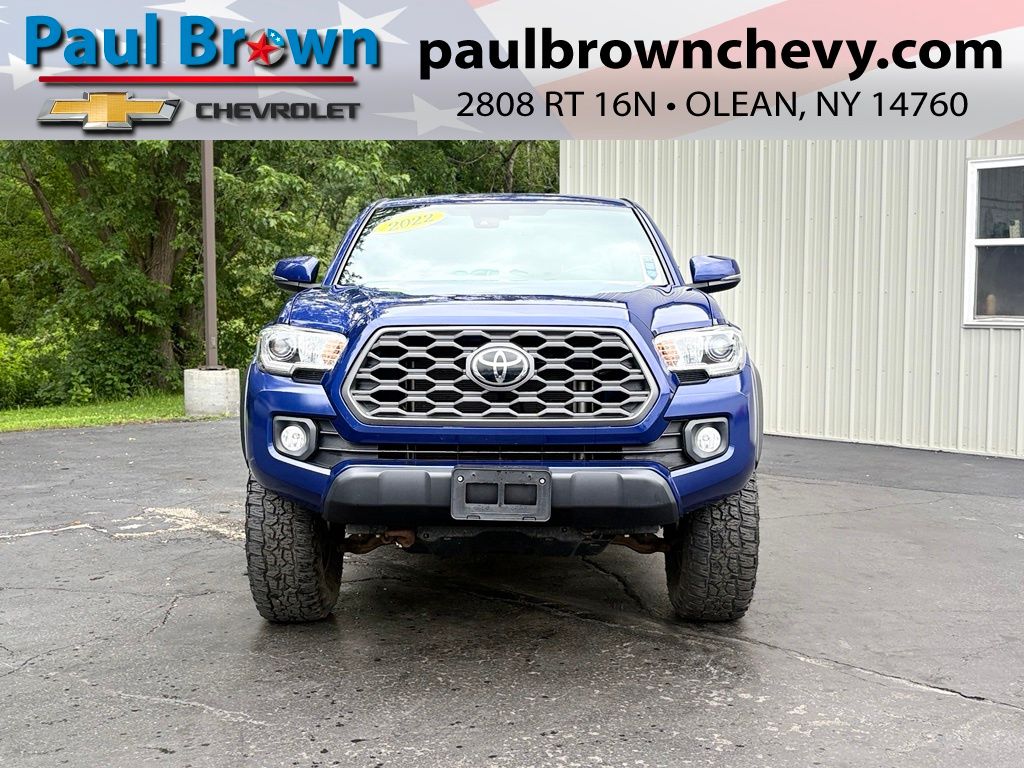 Blue Crush Metallic 2022 Toyota Tacoma Pickup Truck Four-Wheel Drive 6-Speed Automatic