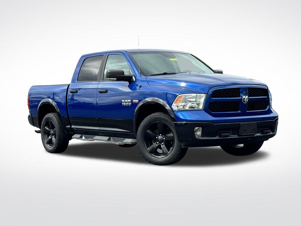Blue Streak Pearlcoat 2014 RAM 1500 Outdoorsman Crew Cab 4WD Pickup Truck Four-Wheel Drive 8-Speed Automatic
