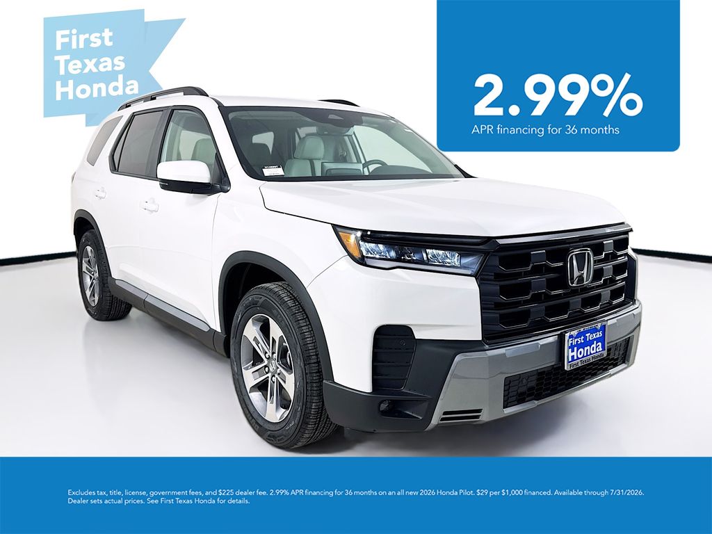 Platinum White Pearl 2026 Honda Pilot SUV / Crossover Front-Wheel Drive Automatic