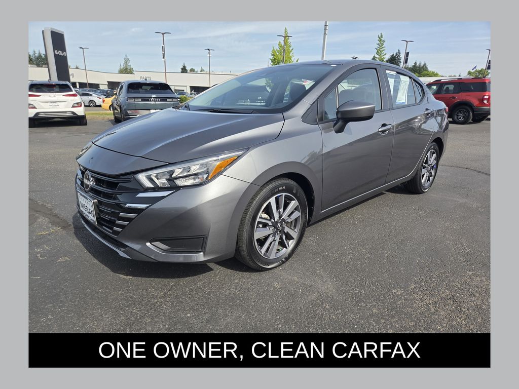 Gray (Gun Metallic) 2025 Nissan Versa Sedan Front-Wheel Drive Continuously Variable Transmission