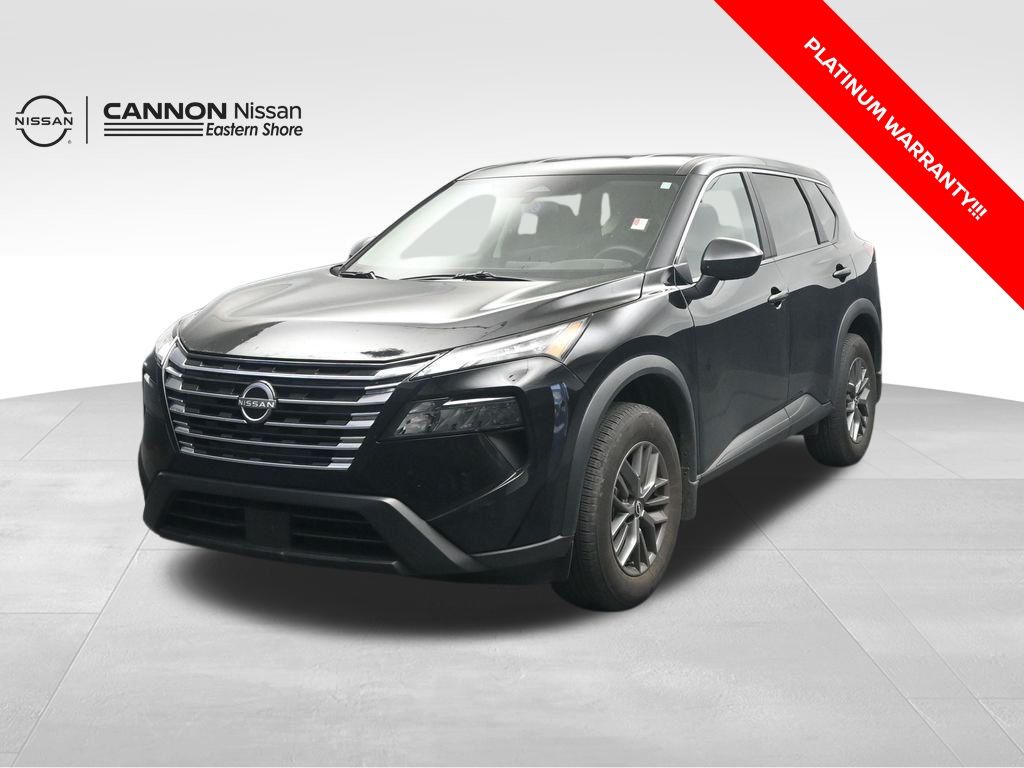 Super Black 2025 Nissan Rogue S FWD SUV / Crossover Front-Wheel Drive Continuously Variable Transmission