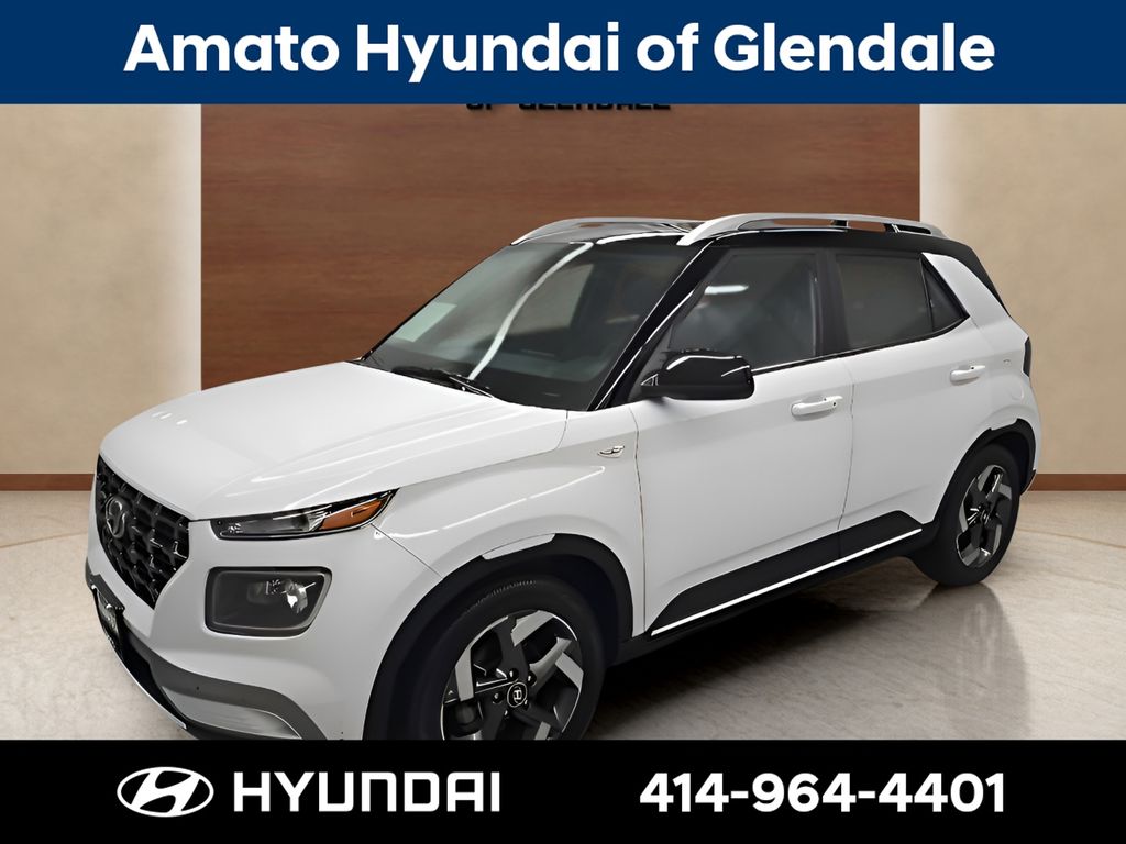 Ceramic White 2022 Hyundai Venue SUV / Crossover Front-Wheel Drive Continuously Variable Transmission