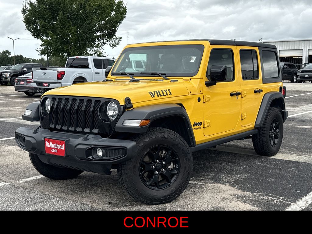 2021 Jeep Wrangler Unlimited Willys Yellow at Don McGill Toyota