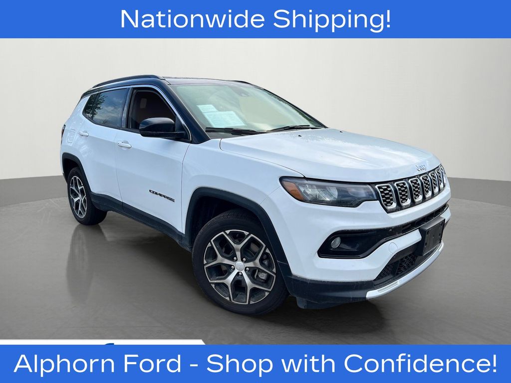 Bright White Clearcoat 2024 Jeep Compass SUV / Crossover Four-Wheel Drive 8-Speed Automatic