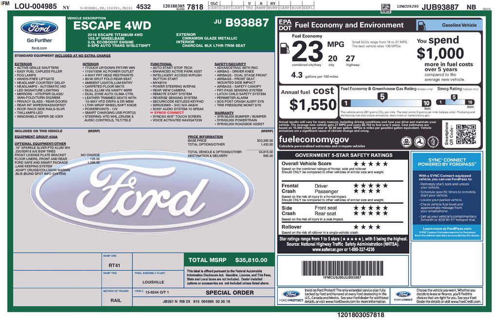 2018 Ford Escape Titanium