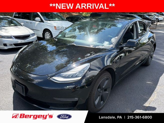 Solid Black 2021 Tesla Model 3 Sedan All-Wheel Drive 1-Speed Automatic